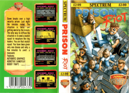 Prison Riot box art for ZX Spectrum